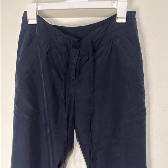 Theory 100% Silk Trousers with Relaxed Fit - Picture 2 of 5